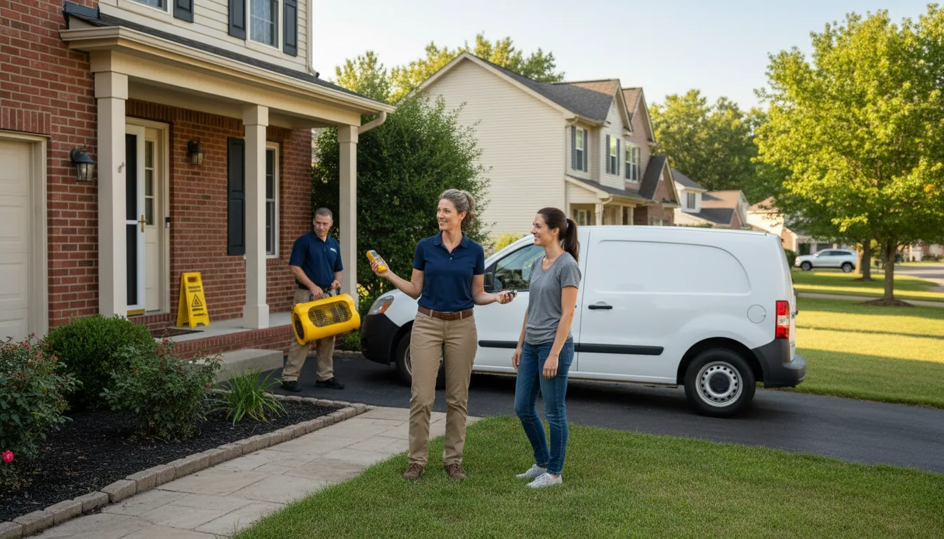 Residential water damage restoration in Forest, MS